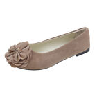 Women Pump Soft Sole Faux Suede Flower Loafers Ballet Flats Ballerina Flat Shoes
