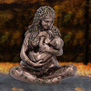 Millennial Gaia Mother Earth Goddess Art Resin Statue Figurine Home Garden Decor