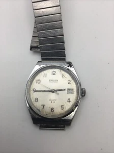 VINTAGE Gruen Precision quartz watch 2 Star Runs. Needs Band - Picture 1 of 5