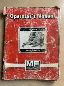 Massey Ferguson 1450 Round Baler, Operators Instruction Manual. - Picture 1 of 6