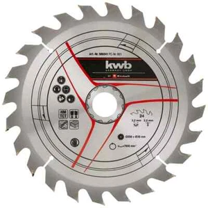 Lama per sega troncatrice Ø 250x30 mm a 24 denti per legno duro e morbido KWB - Foto 1 di 9