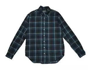 Gitman Vintage $ 250 neu mit Etikett blau zottig kariert gebürstet klassisch mit Knopfleiste XL - Bild 1 von 7
