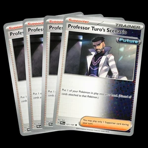 4x Professor Turo's Scenario 121/131 Prismatic Evolutions Playset NM Pokemon TCG - Picture 1 of 3