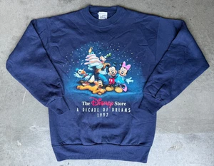 Felpa Vintage USA 1997 Disney Store Decade Of Dreams GRANDE Topo Paperino Pluto - Foto 1 di 7