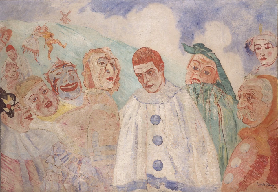 James Ensor Pierrot's Despair Jealous Pierrot 1892 Fine Art Print 17" x 22" - Image 1 of 1