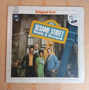 The Sesame Street Book And Record Vinyl LP 1970 With Original Cast - Foto 1 di 13