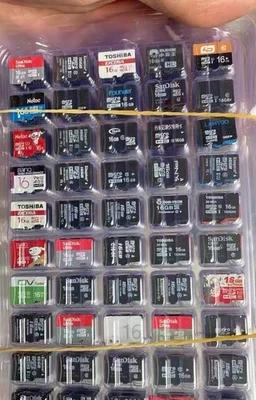 批量 批量 200 件 批发 16GB TF SD 卡 闪存 混合品牌 批量 — 第 1/4 张图片