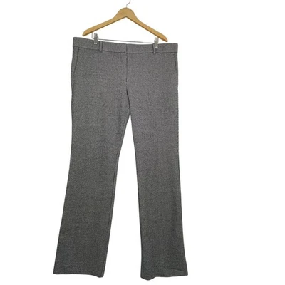 Calça social Ann Taylor feminina cinza Houndstooth bootcut tamanho 18T - Imagem 1 de 4