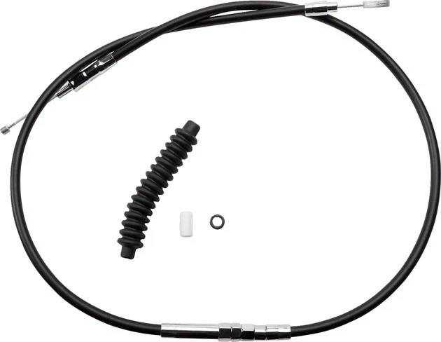 DS Black Vinyl Alternate Length Clutch Cable 50" Black #211880 Harley Davidson - Image 1 of 1