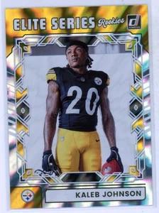 Tarjeta de fútbol americano Donruss Kaleb Johnson Elite Series Rookies 2025 insertar - Imagen 1 de 1