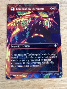 MTG Avatar BORDERLESS SCENE U Combustion Technique #0301 - Picture 1 of 2