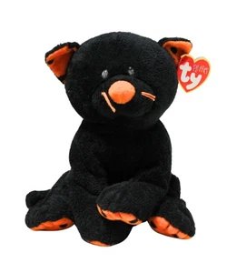 Juguete de peluche Ty Pluffies - Trickery the Black Cat, Halloween, MWMT - Imagen 1 de 6