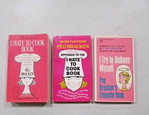 3 PEG BRACKEN # PB TRY TO BEHAVE MYSELF I HATE TO COOK APPENDIX TO - Foto 1 di 4