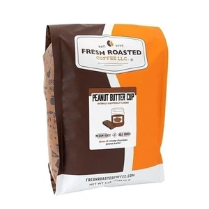 Fresh Roasted Coffee | Peanut Butter Cup Flavored Coffee - Picture 1 of 4