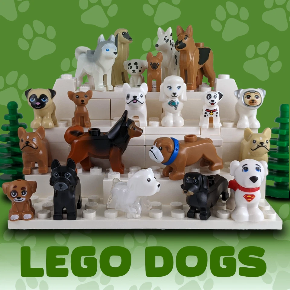 LEGO Dogs - Minifigure Scale - Dog & Puppy Figures - Choose Your Figure - Image 1 of 1