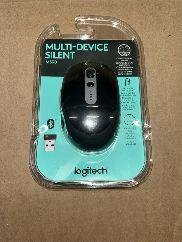Logitech M590 Wireless Silent Mouse - Graphite Tonal - Image 1 of 1