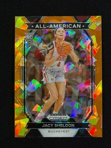 2024 Panini Prizm Draft Picks - All-American Jacy Sheldon #16 Orange Ice Rookie - Picture 1 of 2
