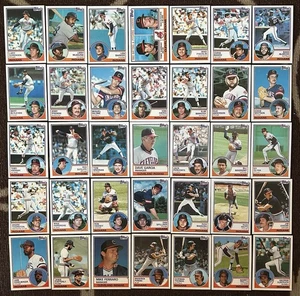1983 Topps Cleveland Indians Team Set of 27 Plus 8 Traded Cards NM-MINT - Picture 1 of 1