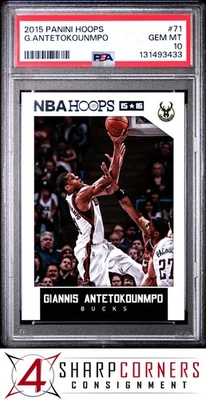 2015 PANINI HOOPS #71 GIANNIS ANTETOKOUNMPO PSA 10 - Image 1 of 3