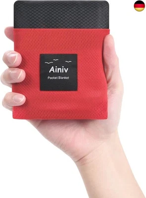 Ainiv Mini Picknickdecke, Ultraleicht tragbare Stranddecke, Sandabweisende - Bild 1 von 4