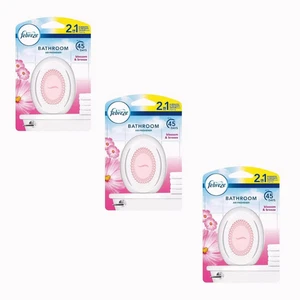 Febreze 2in1 Bathroom Air Freshener Eliminates Odour Blossom & Breeze 7.5ml x 3 - Picture 1 of 4
