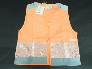 New! GOFLUO Gloria Bodyglower Reflective Vest Kids Size 1012-Y Pink Coral - Picture 1 of 6