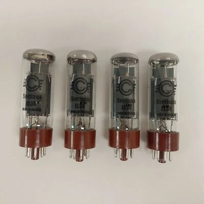 EL34 SVETLANA GENUINE 'WINGED C' NOS MATCHED QUAD - Image 1 of 2