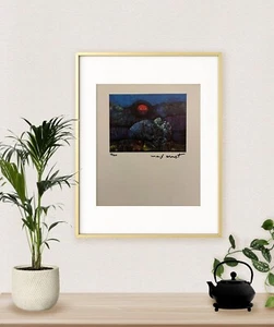 'Original Max Ernst signed lithograph, coa and appraisal for $3,500 usd' - Picture 1 of 12