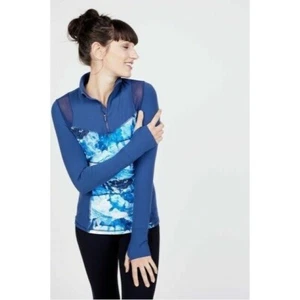 AXS Athleisure Pullover Jacket Womens Small Wear for Le Tote 1/4 Zip Mesh Inset - Picture 1 of 11