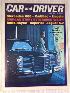 Car and Driver Magazine July 1965 Mercedes 600 Cadillac Lincoln Rolls-Royce - Picture 1 of 4