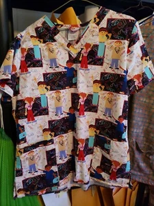 White Cross scrub Top Medium Doctors, Nurses, Vet, Techs, - Picture 1 of 5