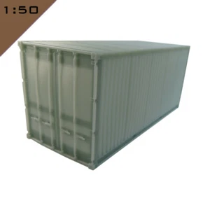 1x 3D printed 20ft SHIPPING CONTAINER 1:50 Model Diorama Scenery Miniature - Picture 1 of 6