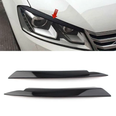 For VW Passat B7 2010 - 2014 Head Light Lamp Cover Eyelid Cover Trim Sticker Car - image 1 of 4