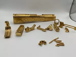 Deep laser engraved  1911 government slide and accent  kit 24k gold Versace kit - Picture 1 of 17