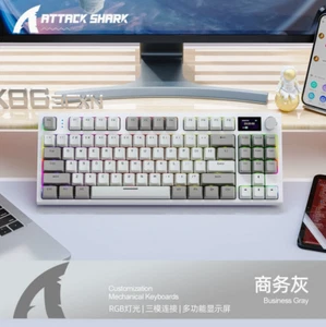 ATTACK SHARK RK86 Wireless Mechanical Keyboard Apex Pro TKL 75% BT/Wired Gaming - Picture 1 of 41