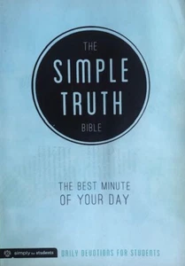 THE SIMPLE TRUTH BIBLE...THE BEST MINUTE OF THE DAY ~ SIMPLE YOUTH MINISTRY ~NEW - Picture 1 of 1