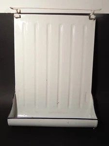 ANTICO PORTA MESTOLI CUCINA ANNI '30 LATTA SMALTATA PORCELLANATA BIANCA # - Picture 1 of 4