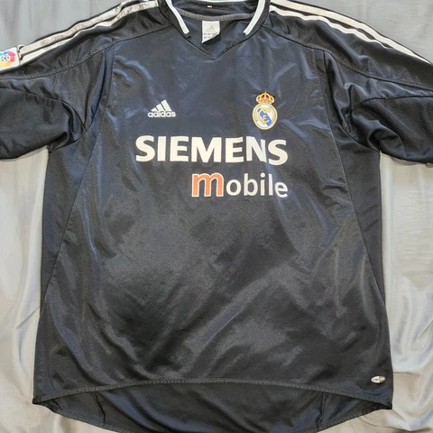 DAMAGED 2005 Adidas Real Madrid Away Jersey Zinedine Zidane Men XL Spain La Liga Cover