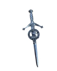 Stewart Clan Crest Pewter Sword Kilt Pin - Picture 1 of 1