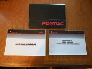 2003 Pontaic Montana Owners Manual, Waranty Manual & Case - Picture 1 of 1