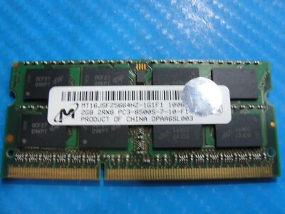 Macbook Pro A1286 Micron 2GB Memory Ram So-Dimm pc3-8500s mt16jsf25664hz-1g1f1 - Image 1 of 2