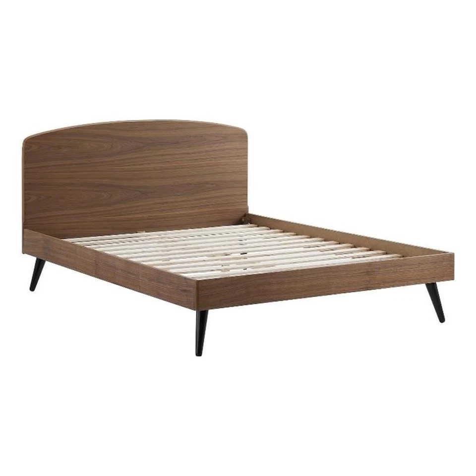 Modway Furniture Bronwen Queen Wood Platform Bed Walnut - MOD-6254-WAL