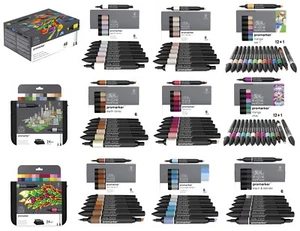 Winsor & Newton Promarker Stift Stifte Grafik Zeichnen Kunst Handwerk Doppelspitze 31 Sets - Bild 1 von 65