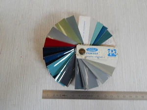 TABELLA COLORI ORIGINALE VINTAGE PPG FORD TEDESCA - Foto 1 di 2