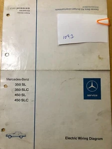 Genuine Mercedes Wiring Diagram 1976 450SL SLC 350 SL SLCEuro Spec - Picture 1 of 3