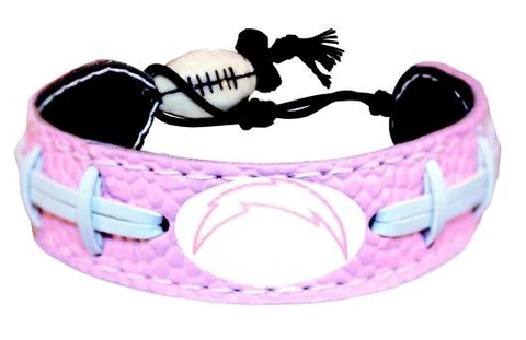 San Diego Chargers Football Leather Pink Bracelet Cover