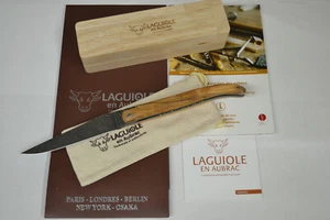 Laguiole en Aubrac Taschenmesser 12cm Klinge Damas Frankreich Griffschalen Olive - Bild 1 von 9