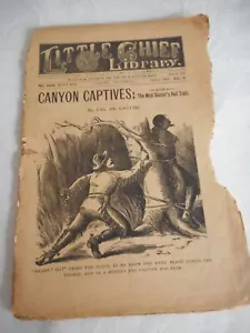 Rare Vintage June 10, 1891 Little Chief Library Dime Novel Canyon Captives - Bild 1 von 6