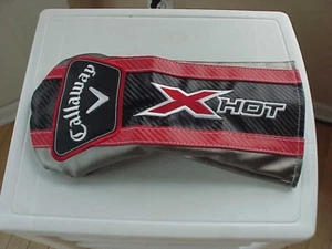 New Callaway X-HOT DRIVER HEAD COVER (Black/Red/Gray) - Picture 1 of 1