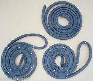 1968-74 Nova Ventura Omega 2 Dr Weatherstrip Door Trunk Lid Rubber Seal Kit 3pc - Picture 1 of 1
